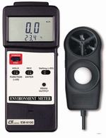 Máy đo tốc độ gió, nhiệt độ cao, độ ẩm, ánh sáng EM9100