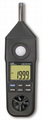Máy đo tốc độ gió, nhiệt độ cao, độ ẩm, độ ồn, ánh sáng LM-8102
